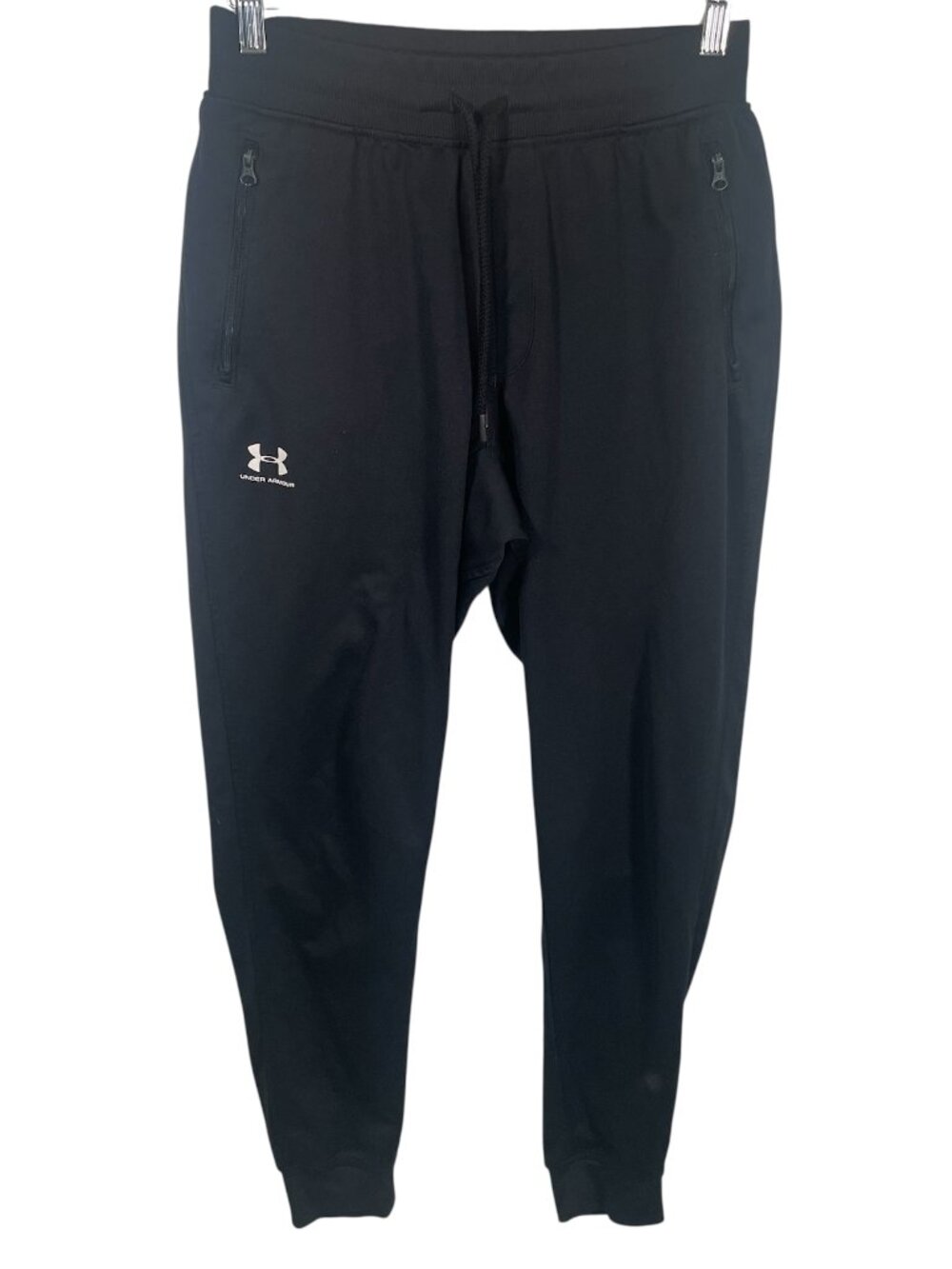 Under Armour Sportstyle Joggers Mens Medium Sweatpants Black Loose 1290261